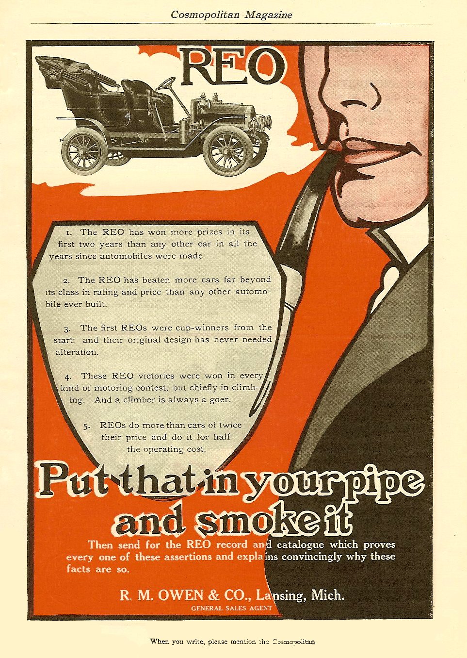 1907 REO Auto Advertising